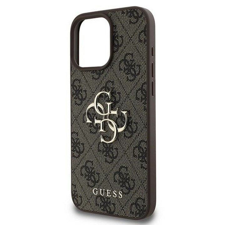 GUESS чохол для IPHONE 16 Pro GUHCP16L4GMGBR (4G PU Big Logo) коричневий