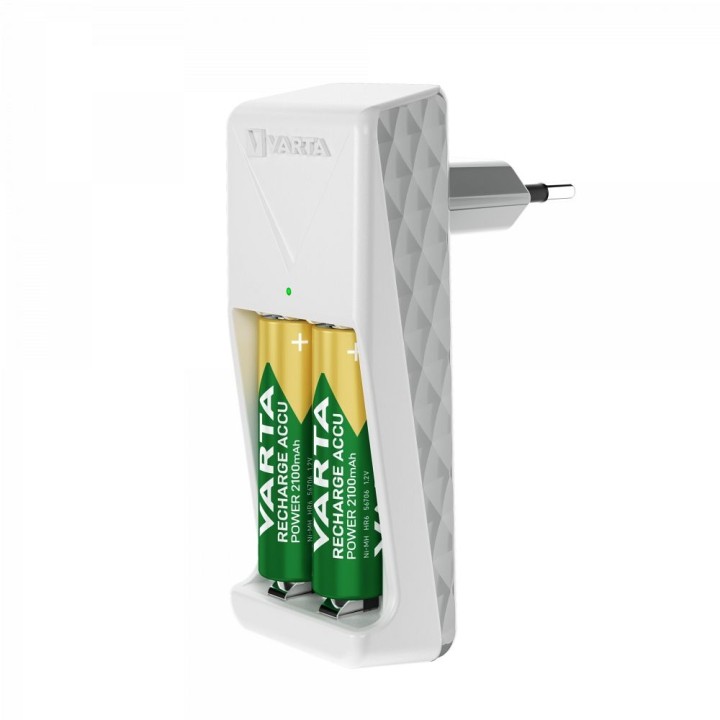 VARTA charger MINI CHARGER 57656 + 2 x battery cordless R6 (AA) 2100mAh