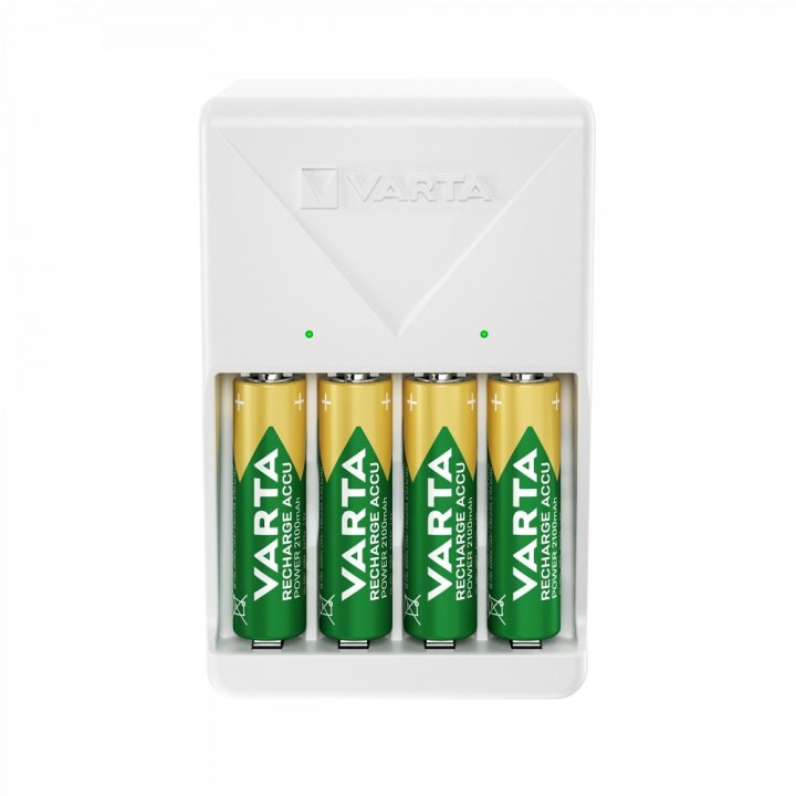VARTA charger PLUG CHARGER 57657 + 4 x battery cordless R6 (AA) 2100mAh