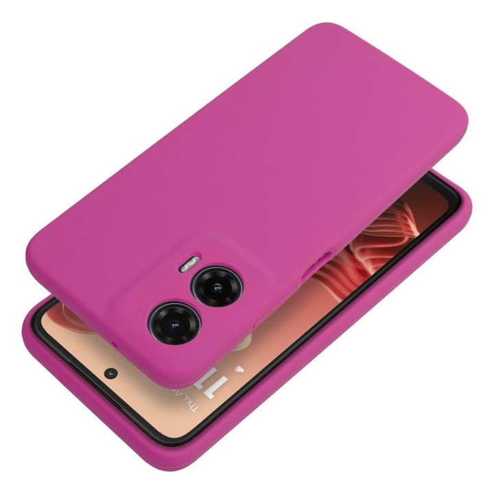 Чохол для Motorola G35 5G Silicone 2mm (camera protection) рожевий