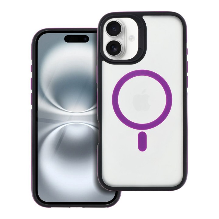 Case for iPhone 16 PLUS Neo compatible with MagSafe purple