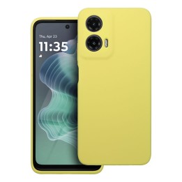 Case for Motorola G35 5G Silicone 2mm (camera protection) yellow