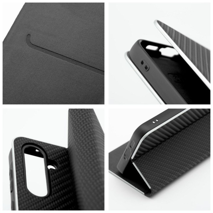 Чехол с клапаном для Xiaomi Redmi NOTE 11 / 11S Luna Book Carbon черный