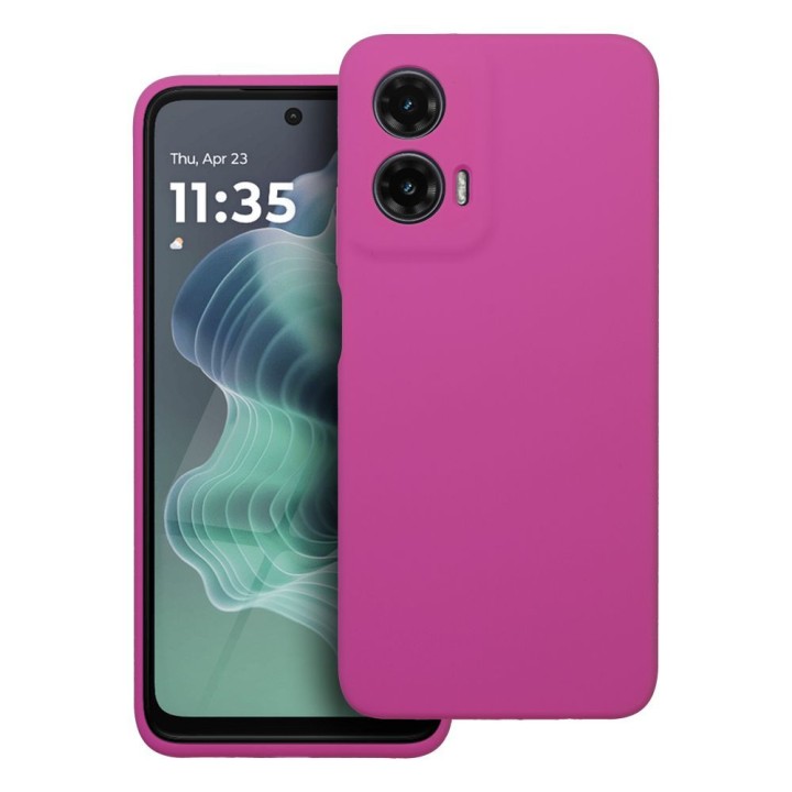 Чохол для Motorola G35 5G Silicone 2mm (camera protection) рожевий