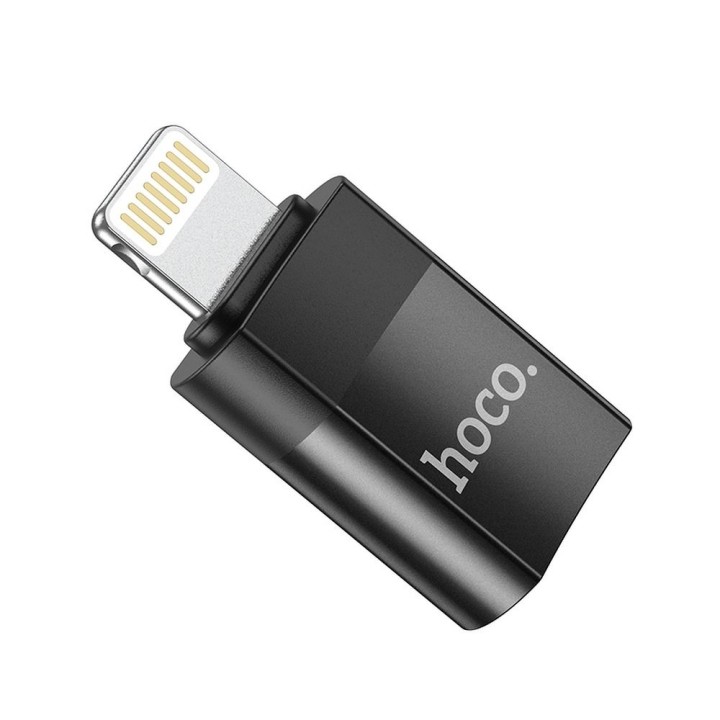 Adapter USB C for Lightning Hoco UA17 black