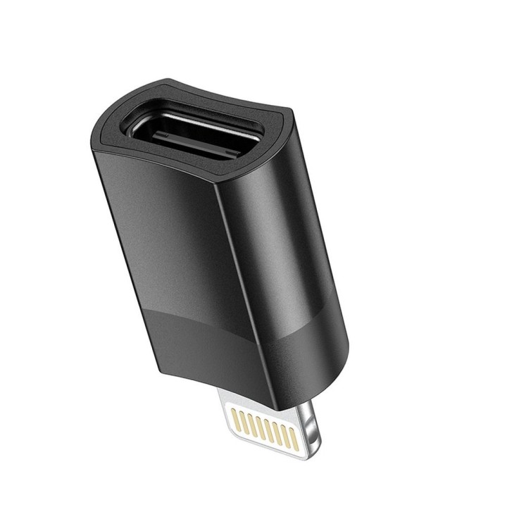 Adapter USB C do Lightning Hoco UA17 czarny