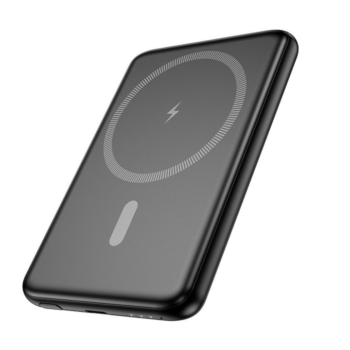 Повербанк совместимый с MagSafe Hoco 5000 mAh QC PD 2A 20W ultra-cienki J140A черный