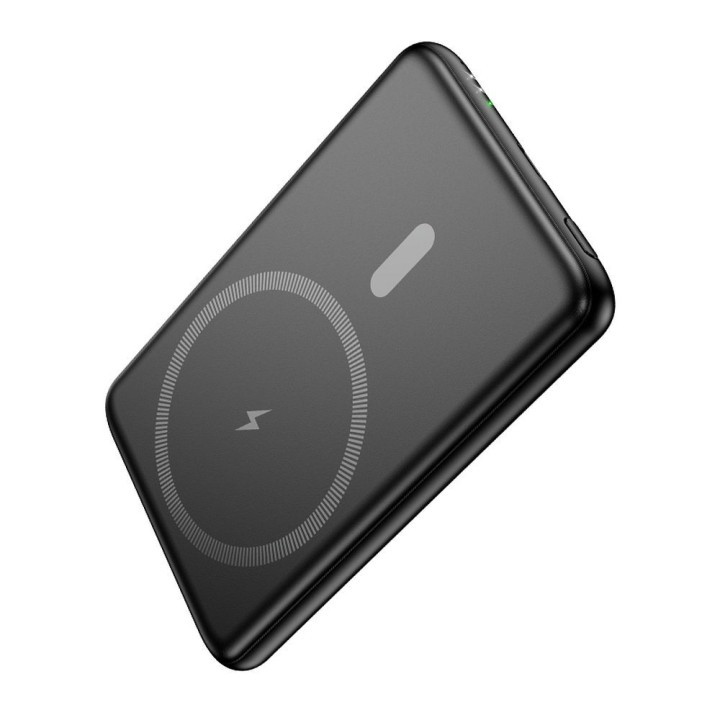 Повербанк совместимый с MagSafe Hoco 5000 mAh QC PD 2A 20W ultra-cienki J140A черный