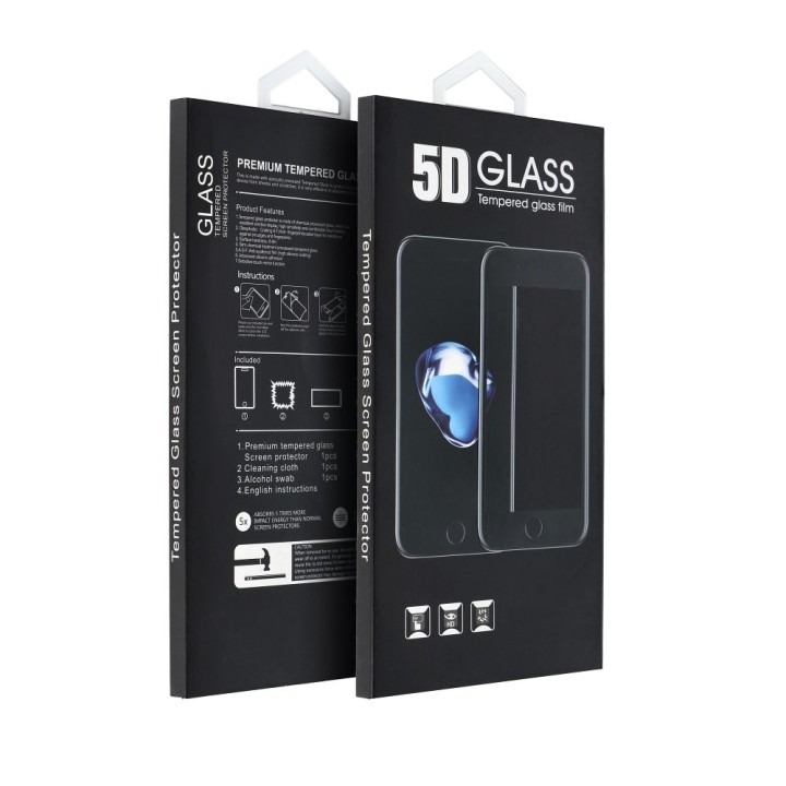 Закаленное стекло 5D Full Glue для Samsung A06 4G / A06 5G Tempered Glass черное