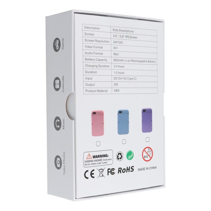 Children’s game console with touchscreen 2,8" KDC-0027A purple