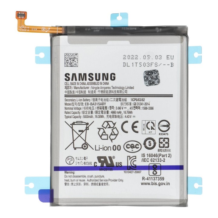 ServicePack battery EB-BA315ABY for SAMSUNG A31 A315 GH82-22762A