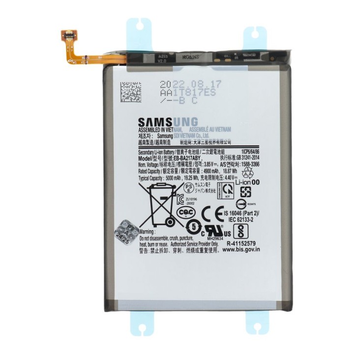 ServicePack Аккумулятор EB-BA217ABY для SAMSUNG A13/A04s/A13/A13 5G/A127 GH82-22989A
