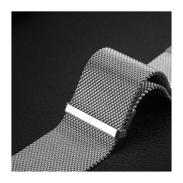 DUX DUCIS strap MILANESE magnetic stainless steel 47 mm silver