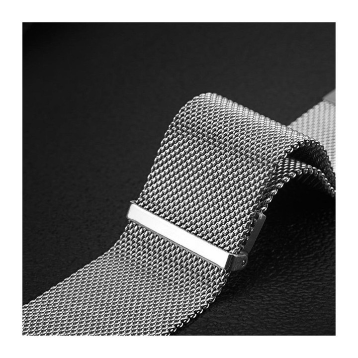 DUX DUCIS strap MILANESE magnetic stainless steel 47 mm silver