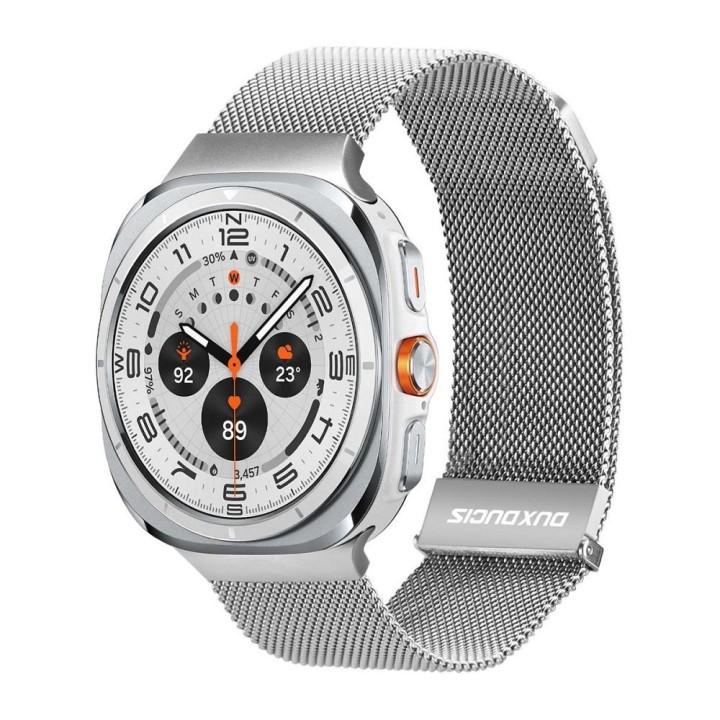 DUX DUCIS strap MILANESE magnetic stainless steel 47 mm silver