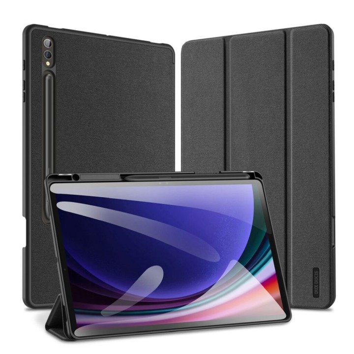 DUX DUCIS case DOMO foldable with space for stylus for SAMSUNG Tab S10 Plus/S9 Plus/S9FE Plus black