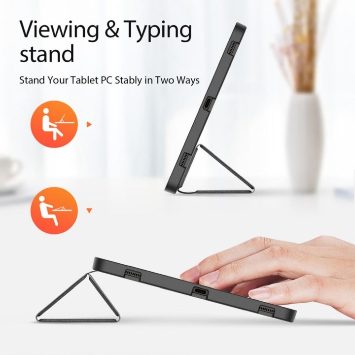 DUX DUCIS case DOMO foldable with a stylus compartment for SAMSUNG Tab S10 Plus/S9 Plus/S9FE Plus black