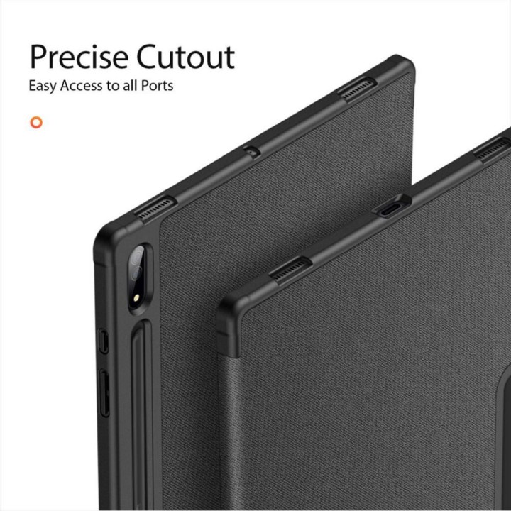 DUX DUCIS case DOMO foldable with a stylus compartment for SAMSUNG Tab S10 Ultra/S9 Ultra/S8 Ultra Black black