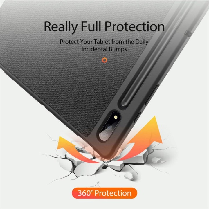 DUX DUCIS case DOMO foldable with space for stylus for SAMSUNG Tab S10 Ultra/S9 Ultra/S8 Ultra Black black