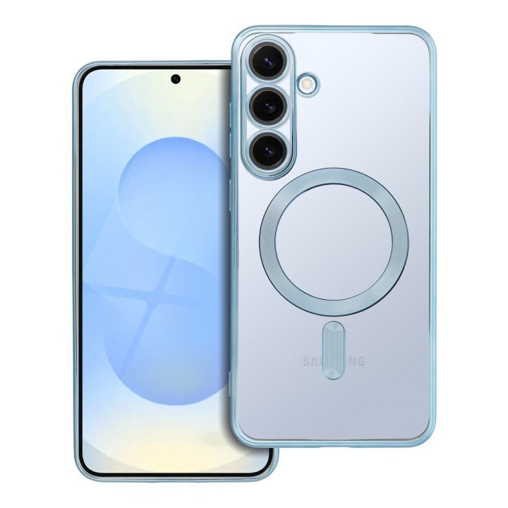 Case for Samsung S25 PLUS Electro Mag Cover MagSafe compatible blue