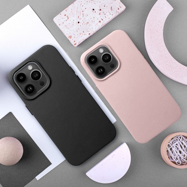 Чехол для Samsung S25 PLUS Leather Mag Cover совместимый с MagSafe черный