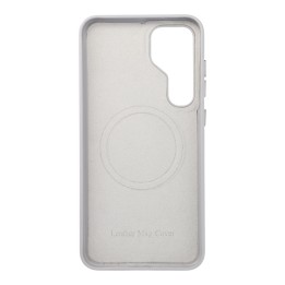 Чохол для Samsung S25 PLUS Leather Mag Cover сумісний із MagSafe сірий