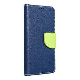 Flip case for Samsung S25 PLUS Fancy Book navy blue-lime