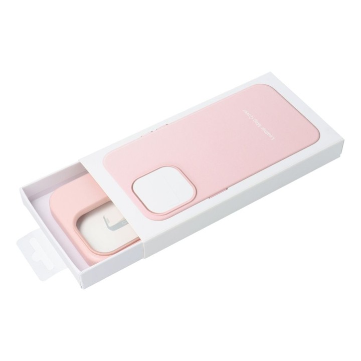 Etui na Samsung S25 PLUS Leather Mag Cover zgodne z MagSafe różowe