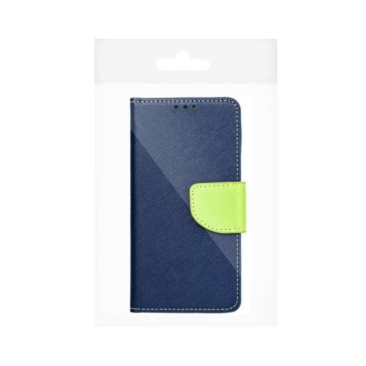 Flip case for Samsung S25 PLUS Fancy Book navy blue-lime