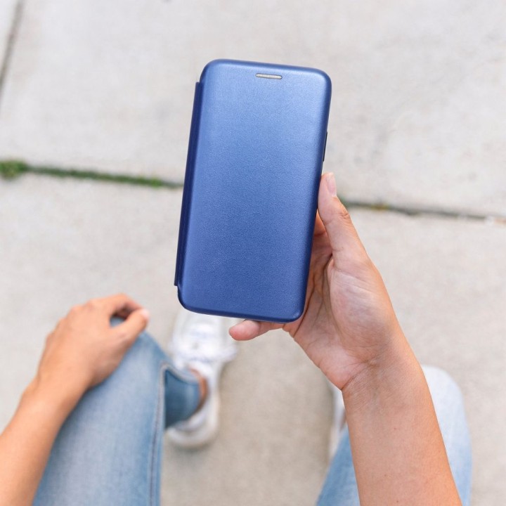 Flip case for Samsung S25 PLUS Elegance Book navy blue