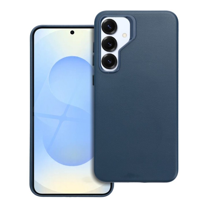 Чохол для Samsung S25 PLUS Leather Mag Cover сумісний із MagSafe синій