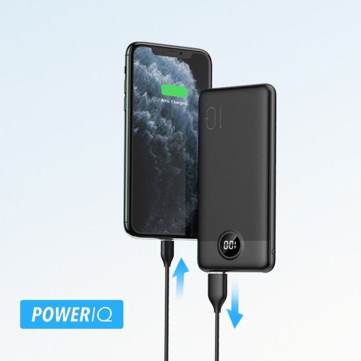 Powerbank Veger L10S (W1105PD) PD QC3.0 2A 20W 10000 mAh czarny 0INT