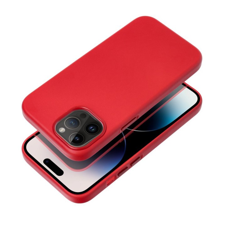 Чохол для Samsung S25 PLUS Leather Mag Cover сумісний із MagSafe червоний