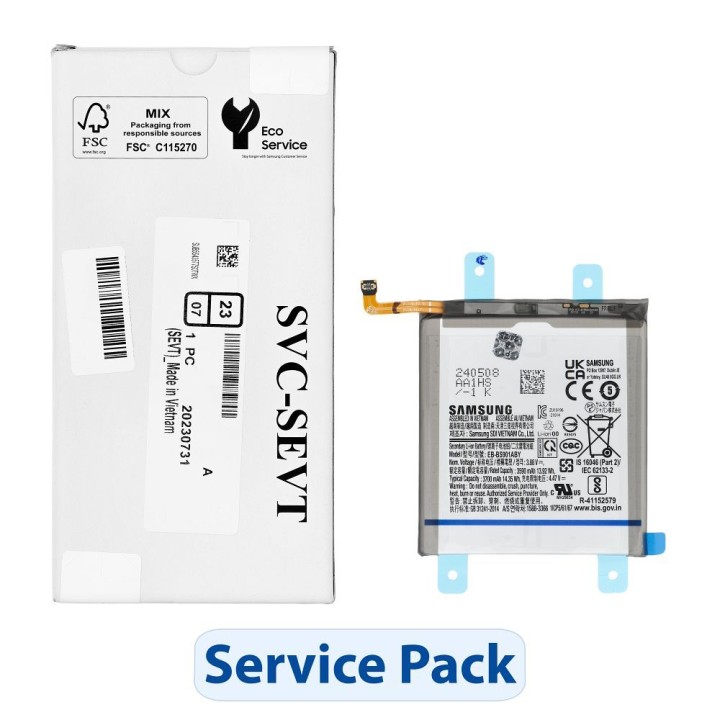 ServicePack Аккумулятор EB-BS901ABY для SAMSUNG S22 5G S901 GH82-27494A