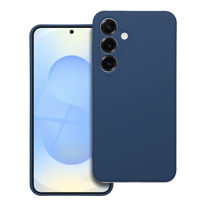 Чехол для Samsung S25 Silicone синий