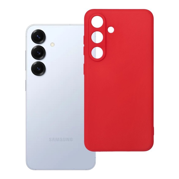 Чехол для Samsung S25 Soft красный