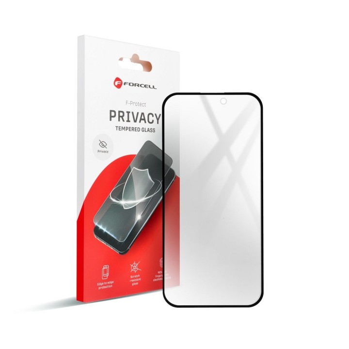 Закаленное стекло для iPhone XS MAX / 11 PRO MAX Forcell Privacy Glass черное