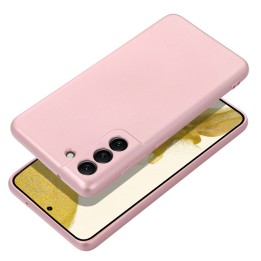 Чохол для Samsung S25 Metallic рожевий
