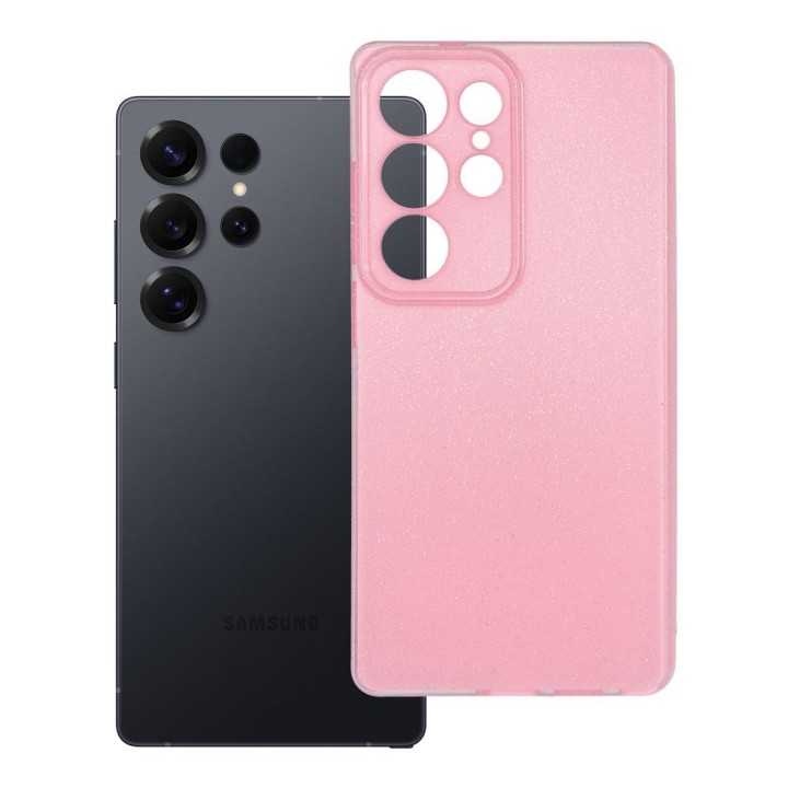 Case for Samsung S25 ULTRA Clear Case 2 mm Blink pink