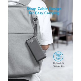 Power bank Veger C10 (W1116) 10000 mAh with built-in cables Micro USB / Type C / Lightning black