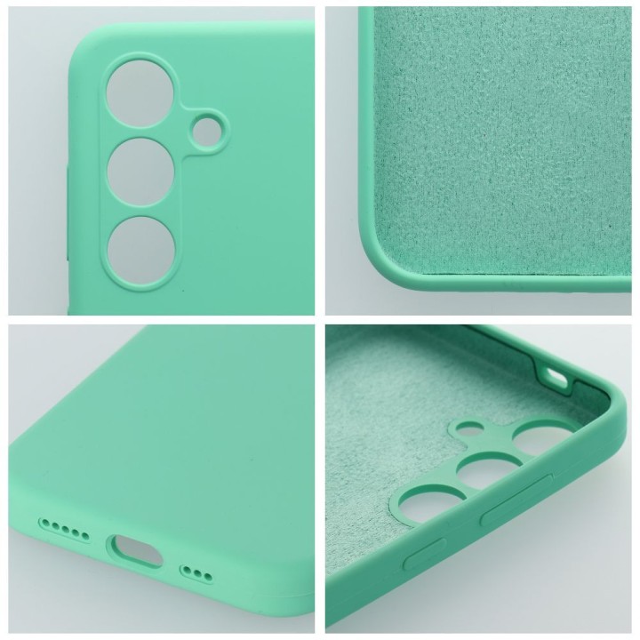 Etui na Samsung S25 ULTRA Silicone 2mm (camera protection) miętowe