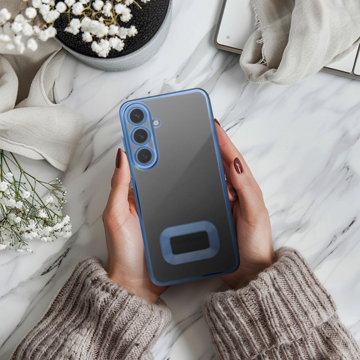 Чехол для Samsung S25 Glam синий