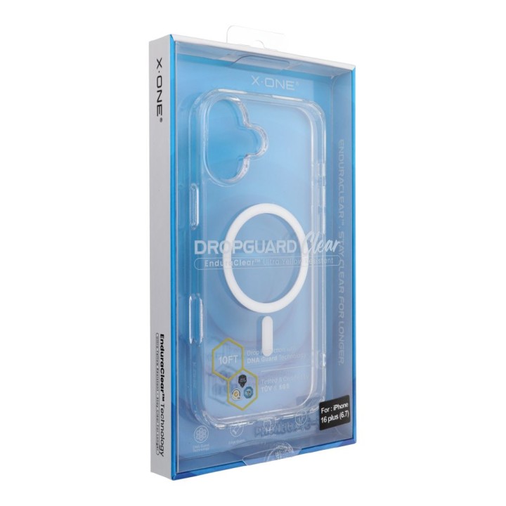 Чехол X-ONE Endura Clear Case (совместимый с Magsafe) - для Apple iPhone 16 Plus прозрачный