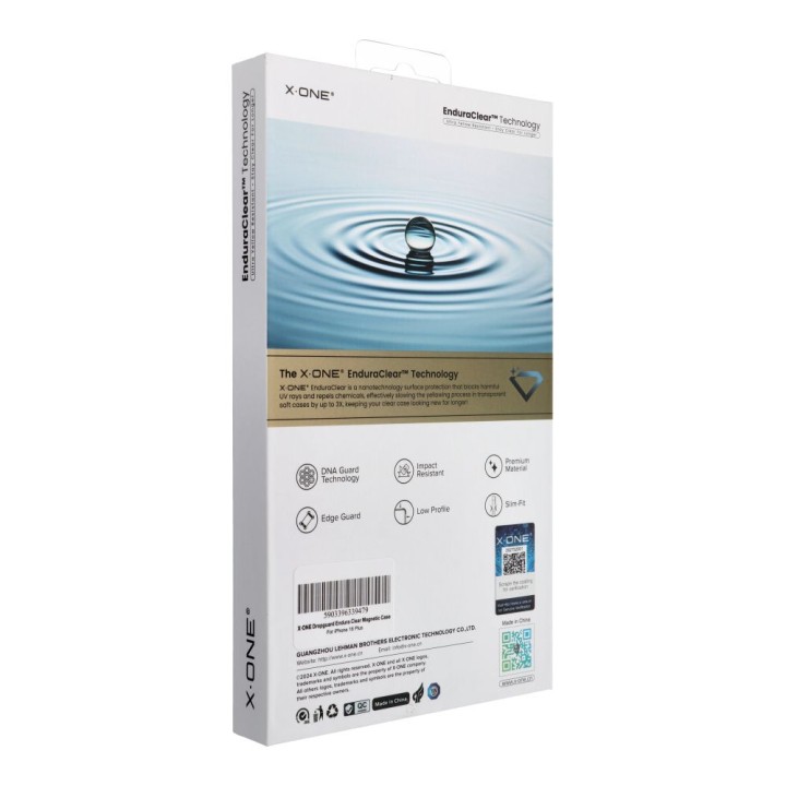 Case X-ONE Endura Clear Case (compatible with Magsafe) - for Apple iPhone 16 Plus transparent