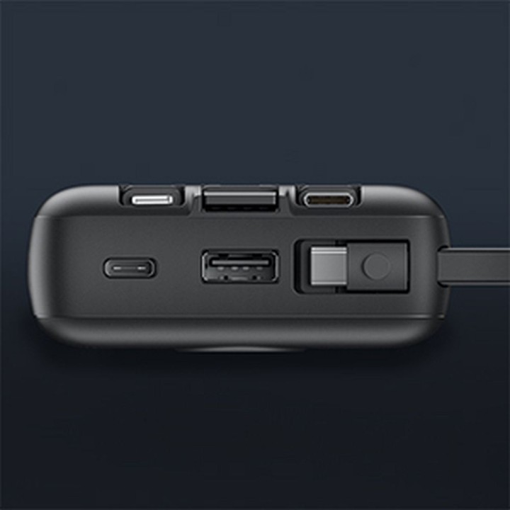 Power bank Veger C20 (W2047 / W2059) 20000 mAh with built-in cables Micro USB / type C / Lightning black