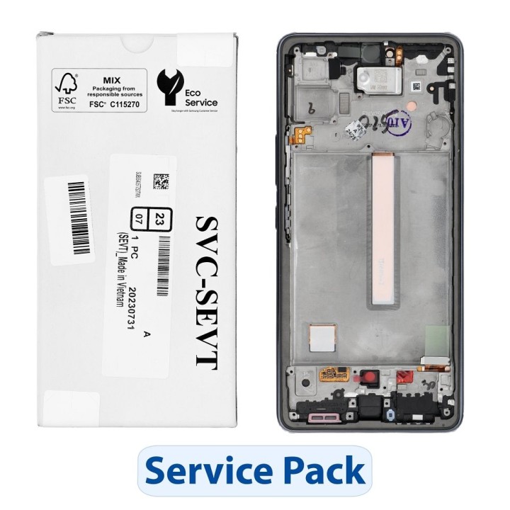 ServicePack LCD display SAMSUNG A53 5G A536B GH82-28024A Black