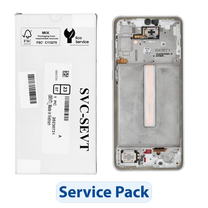 ServicePack LCD display SAMSUNG A33 5G A336B GH82-28143B White