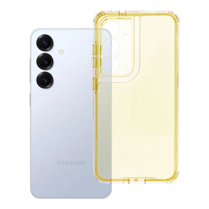 Чохол для Samsung S25 Matrix Clear жовтий