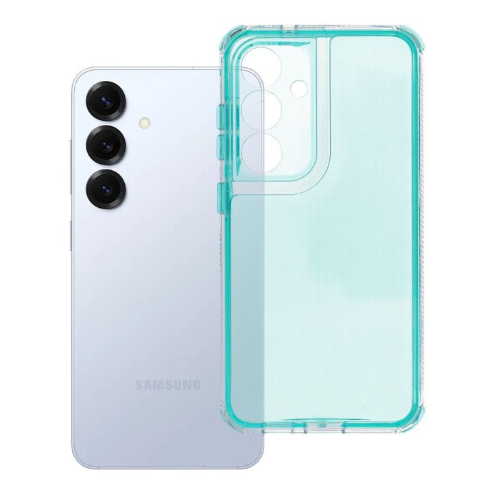 Чехол для Samsung S25 Matrix Clear мятный