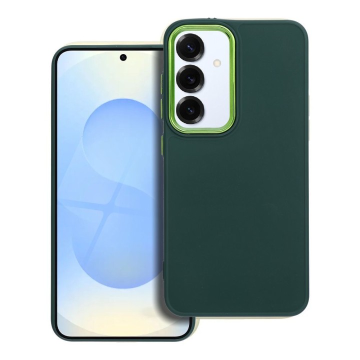 Чехол для Samsung S25 Frame зеленый